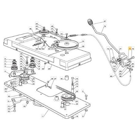 BLADE KUPPLUNGSHEBELHALTERUNG ZNG TC 200 ORIGINAL STIGA - 382774229/0 | Newgardenstore.eu