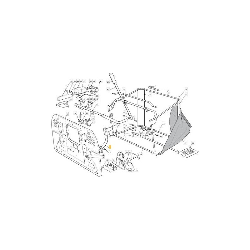 STAFFA SUPPORTOSACCO SX TCX DA 05/06 ORIGINALE STIGA - 382774245/0