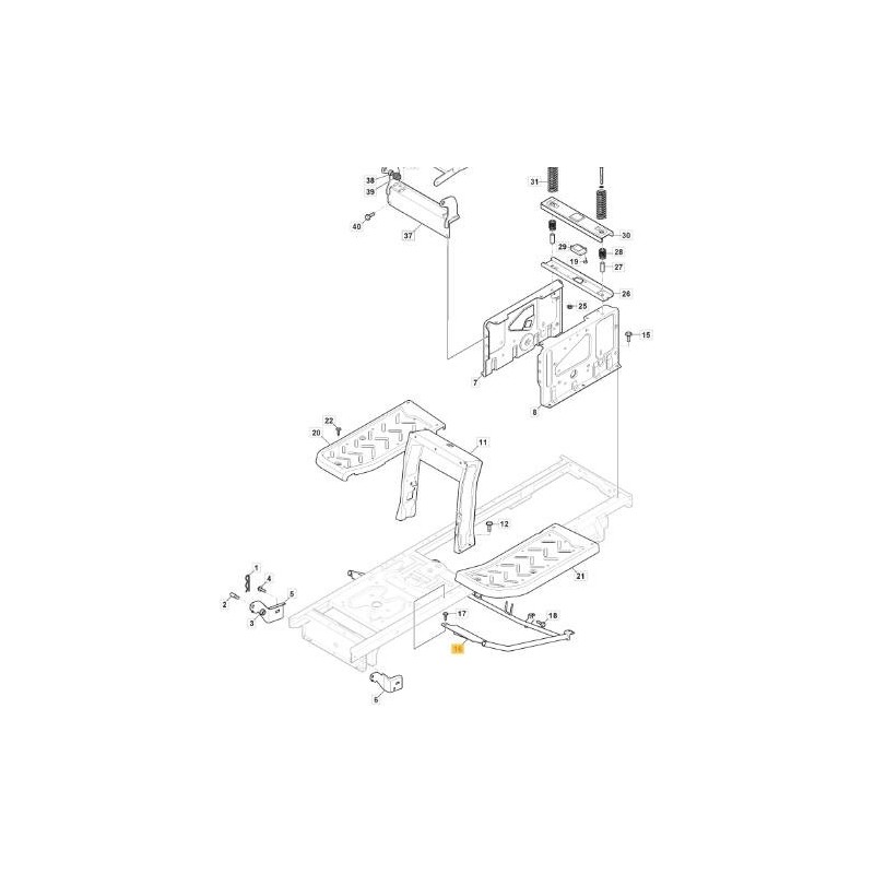 ORIGINAL STIGA VNN SD 98 TRITTBRETTUNTERSTÜTZUNG – 382785179/1