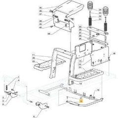SOPORTE ESTRIBERA ORIGINAL STIGA VNN SD 98 - 382785179/0 | Newgardenstore.eu