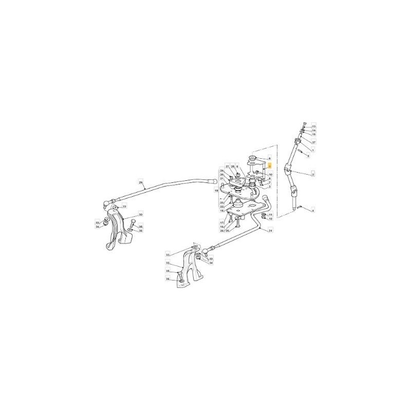 STEERING PINION AXLE SUPPORT TC HE ORIGINAL STIGA - 382785209/0