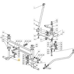 BROCHE DROITE ZNN NJ92 ORIGINE STIGA - 382230363/0