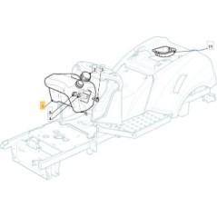 FRONT TANK NJ92 (5.5 LITRES) ORIGINAL STIGA - 325735128/0