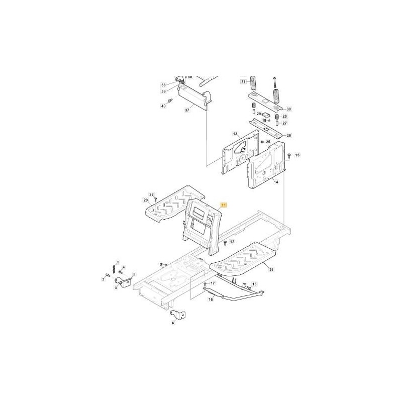 SUPPORTO PIANTONE STERZO MP/SD EL E-C ORIGINALE STIGA - 382785313/0