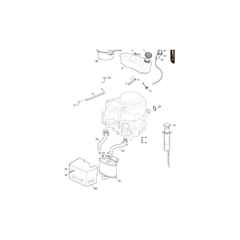 PROTECCION SILENCIADOR KAWASAKI SD/MP ORIGINAL STIGA - 382598067/3