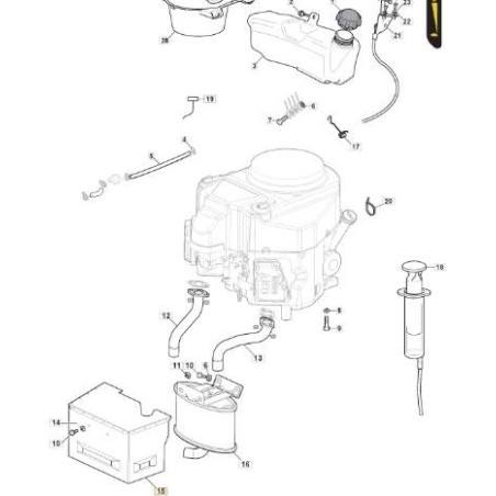PROTEZ. SILENZ.KAWASAKI SD/MP ORIGINALE STIGA - 382598067/3 | Newgardenstore.eu
