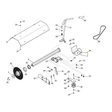 PROTEZIONE CINGHIA ORIGINALE STIGA - 118890113/0 | Newgardenstore.eu