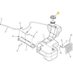 BOUCHON DE CARBURANT ORIGINAL STIGA - 118830767/0