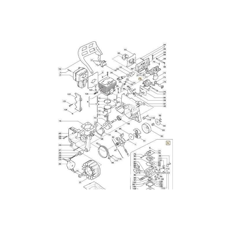 Carburateur ALPINA P 400 450 460 500 510 mod.WT.429 006027