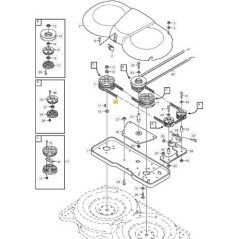 Cinghia dentata piatto lame trattorino PARK 107 M ORIGINALE STIGA 9585-0092-01