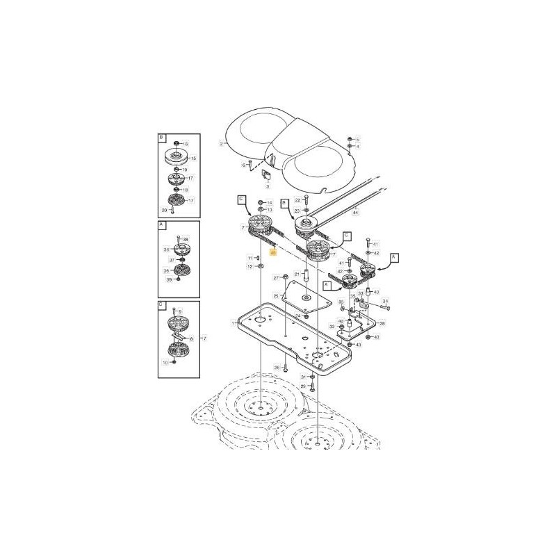 Zahnriemen Flachmesser Rasentraktor PARK 107 M STIGA 9585-0092-01 ORIGINAL