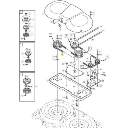 Zahnriemen Flachmesser Rasentraktor PARK 107 M STIGA 9585-0092-01 ORIGINAL | Newgardenstore.eu