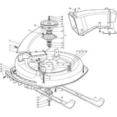 Convogliatore erba F 72 trattorino rasaerba tagliaerba CASTELGARDEN 384108051/0
