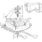 Convogliatore erba F 72 trattorino rasaerba tagliaerba CASTELGARDEN 384108051/0