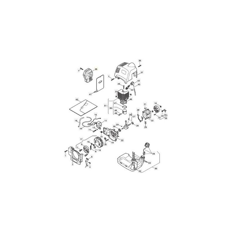 ALPINA silencieux tondeuse STAR 22 26 31 008202