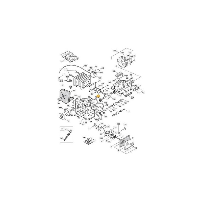 Segments de moteur à piston GGP STIGA PR350 SPR350 P34S tronçonneuse Ø  38 mm 8540590