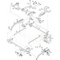 TIGE DE RÉGLAGE EN HAUTEUR GAUCHE L-587,5 ZNB 95QF ORIGINE STIGA - 387000311/0