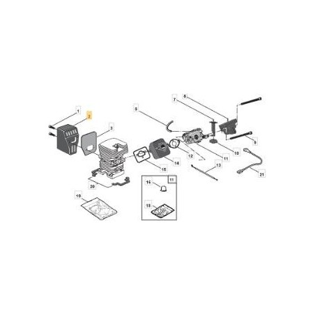 SCHALLDÄMPFER 360410 ORIGINAL STIGA - 4122040 | Newgardenstore.eu