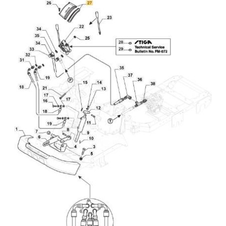PLATE KIT VALVE 1 WAY PFM ORIGINAL STIGA - 387559003/0 | Newgardenstore.eu