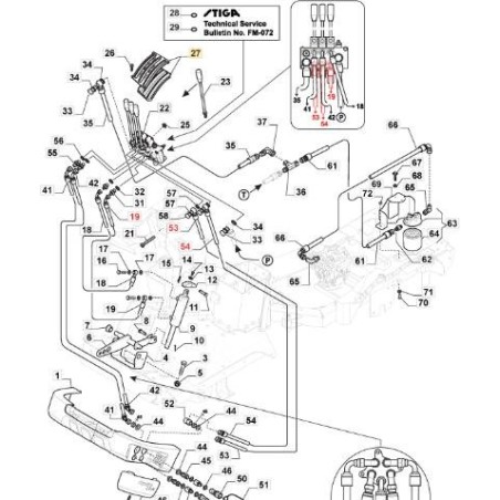 PLACCHETTA KIT VALVOLA 3 VIE PFM STIGA ORIGINALE - 387559002/0 | Newgardenstore.eu