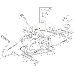STAFFA FULCRO LEVA COMANDO GRUPPO C ORIGINALE STIGA - 384773568/1 | Newgardenstore.eu