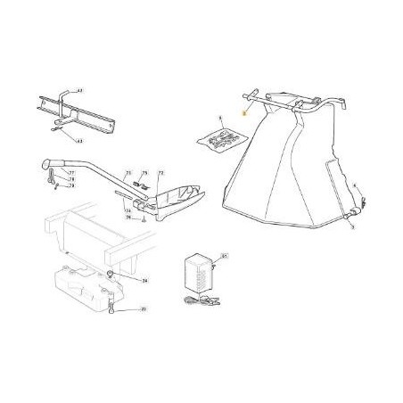 VNN NJ92 PROTECCION SALIDA GANCHO TUBO ORIGINAL STIGA - 382869035/0 | Newgardenstore.eu