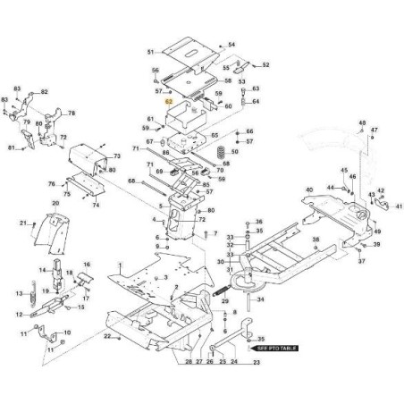 SOPORTE SUSPENSIÓN ASIENTO PC-PCH'21 VNN ORIGINAL STIGA - 387785267/0 | Newgardenstore.eu