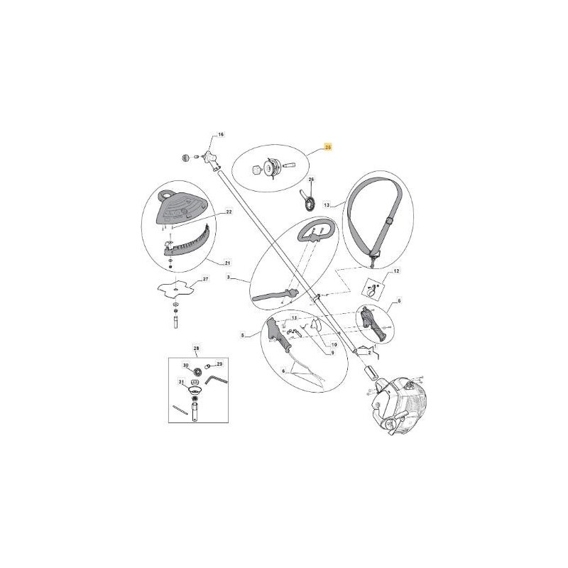 TESTINA A FILI 9228-330319 -RDC ORIGINALE STIGA - 383820504/0