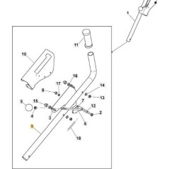 TUBO SUPERIOR PTO ELEVACION TC/MP VNN ORIGINAL STIGA - 382869057/0 | Newgardenstore.eu
