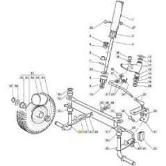 RECHTE SPINDEL CTF RIDER ECO ORIGINAL STIGA - 384230405/0 | Newgardenstore.eu
