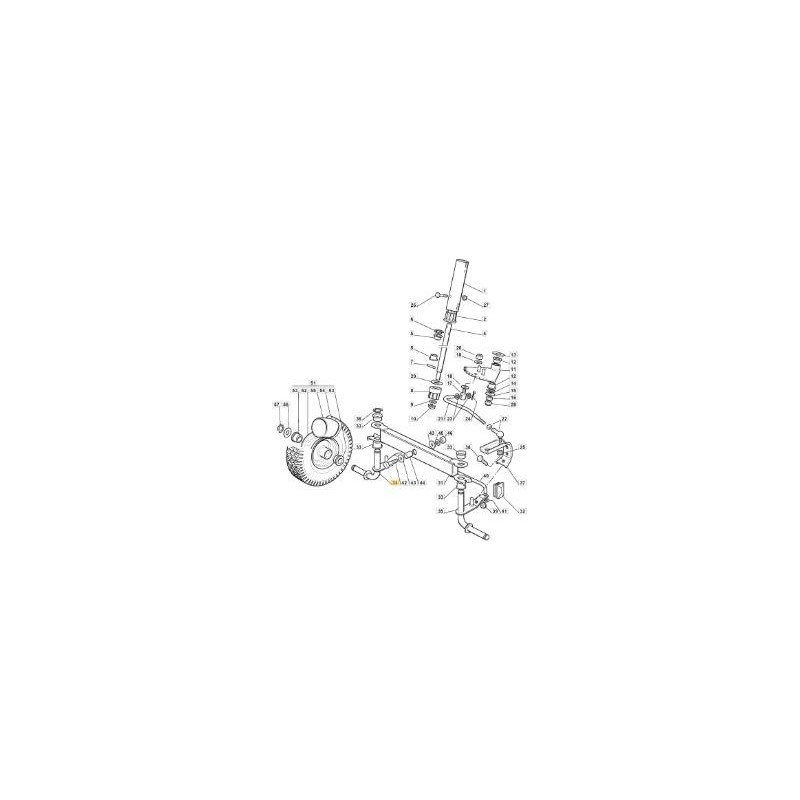BROCHE DROITE CTF RIDER ECO ORIGINAL STIGA - 384230405/0