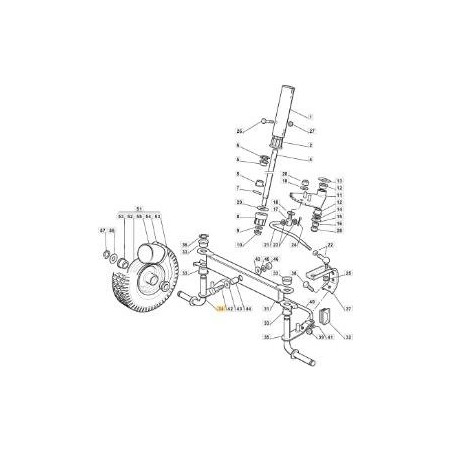 RECHTE SPINDEL CTF RIDER ECO ORIGINAL STIGA - 384230405/0 | Newgardenstore.eu