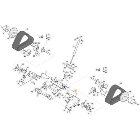 UPPER LEFT TRACK PROTECTION SNTH 760 CTF ORIGINAL STIGA - 383600065/0 | Newgardenstore.eu