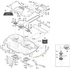 SIDE PROTECTION PIPE RIGHT-SX CD105 VNGA ORIGINAL STIGA - 387869263/0 | Newgardenstore.eu