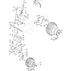 BROCHE DROITE NR66 11-15 ZNB ORIGINE STIGA - 384230413/0