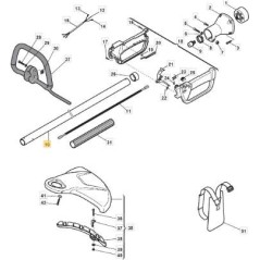 TUYAU DE TRANSMISSION D.26 DC VIP/STAR 28 ORIGINE STIGA - 383869052/0 | Newgardenstore.eu