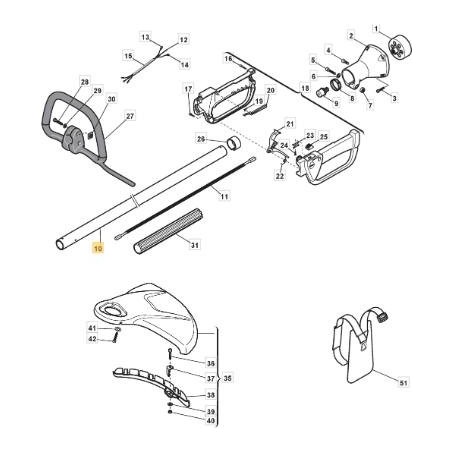 TUBO TRASMISSIONE D.26 DC VIP/STAR 28 ORIGINALE STIGA - 383869052/0 | Newgardenstore.eu