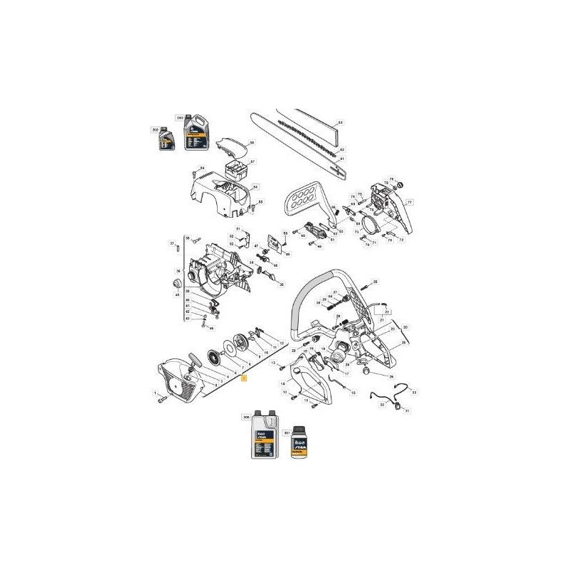 STARTER CARTERMS 480 GELB RAL 1006 ORIGINAL STIGA - 383058003/0