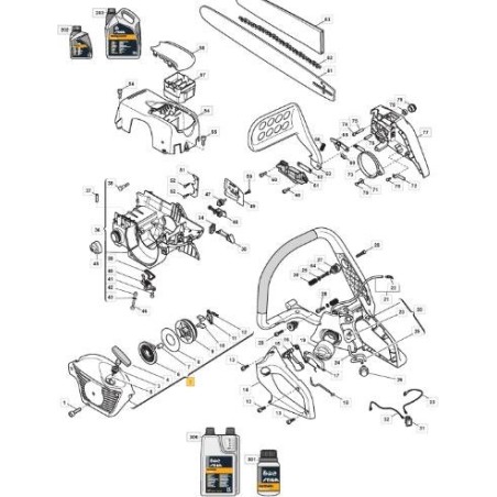 STARTER CARTERMS 480 YELLOW RAL 1006 ORIGINAL STIGA - 383058003/0 | Newgardenstore.eu