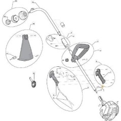 TUBO TRANSMISION SUPERIOR TR 27J - CARGA ORIGINAL STIGA - 383869060/0 | Newgardenstore.eu