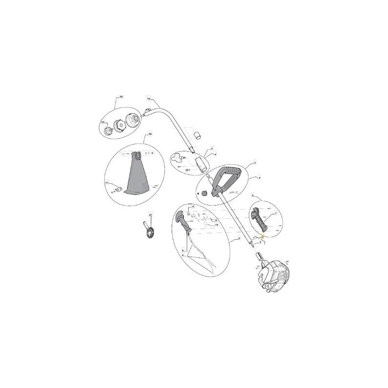 TUBO TRANSMISION SUPERIOR TR 27J - CARGA ORIGINAL STIGA - 383869060/0