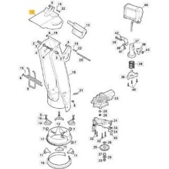 CHIMNEY DEFL. SnTh VNG YELLOW STIGA ORIGINAL STIGA - 383510003/0