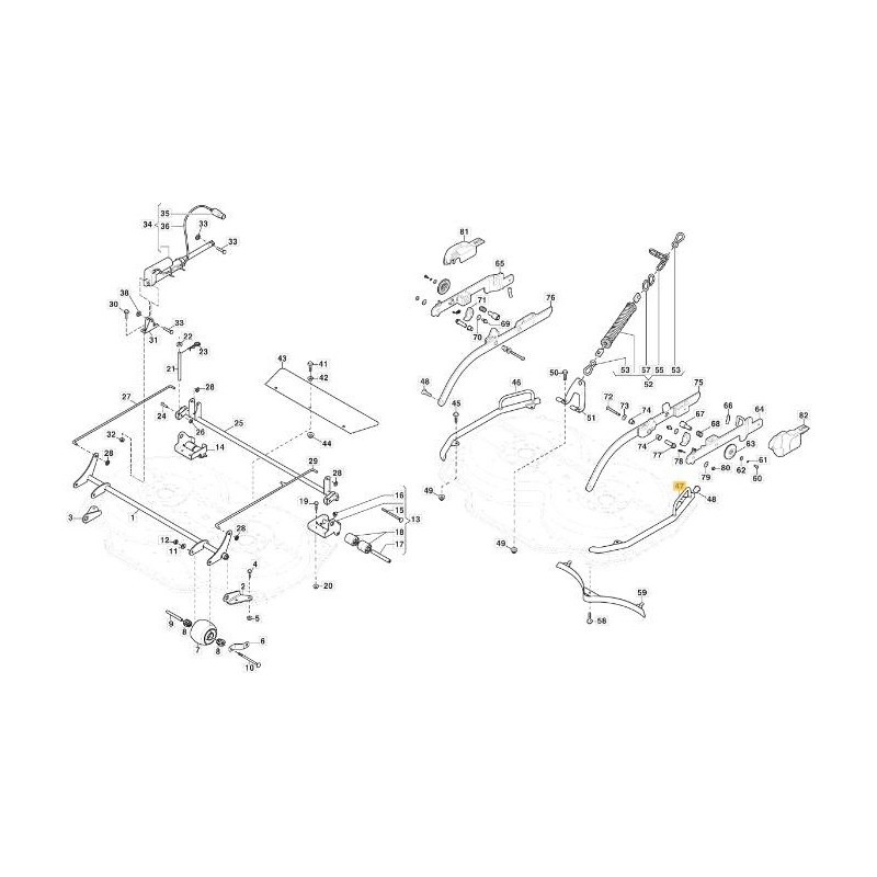 TUBO PROTEZIONE LAT. SX CD105QF VNG ORIGINALE STIGA - 387869543/0