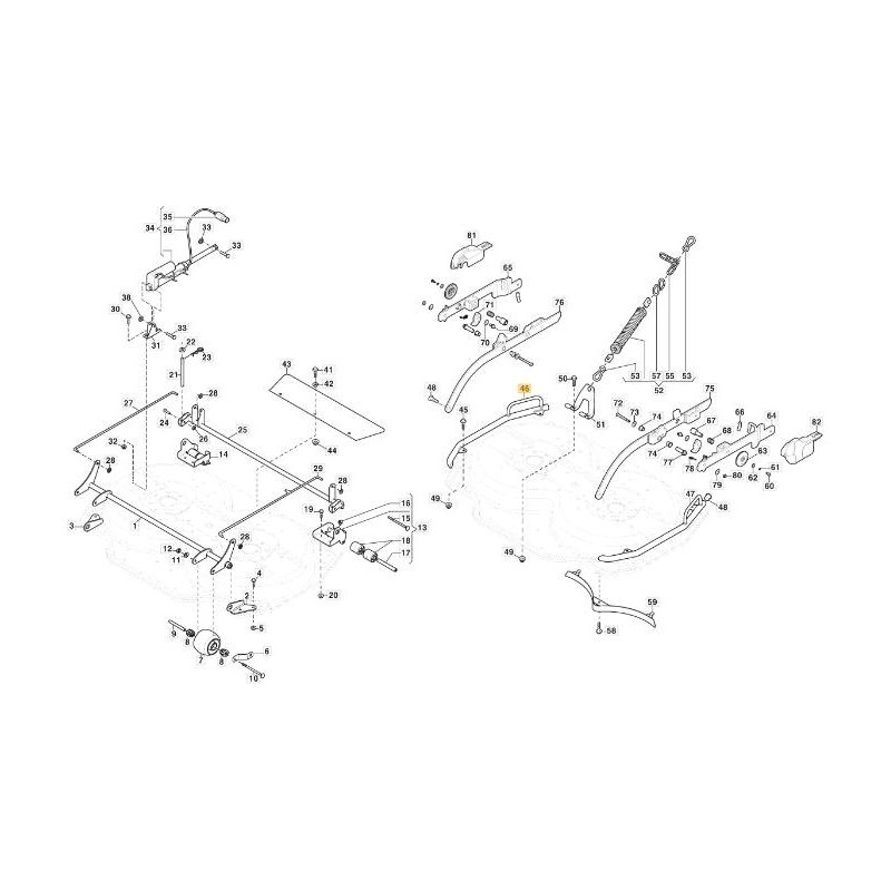 TUBO PROTEZIONE LAT. DX CD105QF VNG ORIGINALE STIGA - 387869541/0