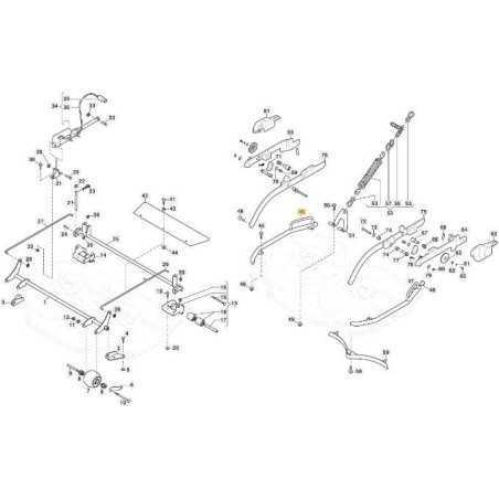 TUBO PROTECCION LATERAL DX CD105QF VNG ORIGINAL STIGA - 387869541/0 | Newgardenstore.eu