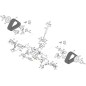 EJE DE AJUSTE DE PISTA SNTH760 ZNB ORIGINAL STIGA - 383000301/0