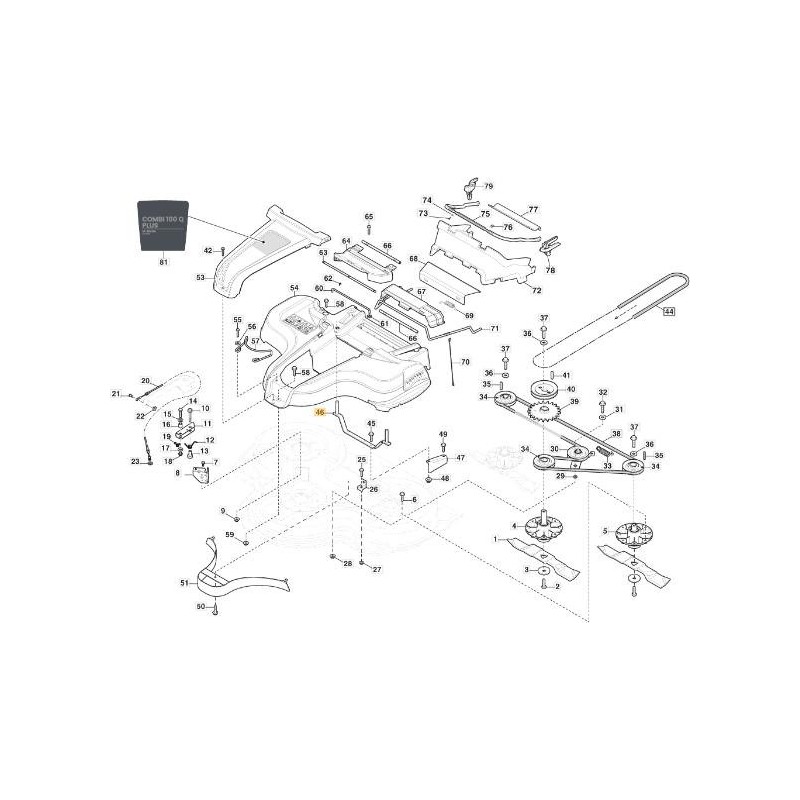FLAT STOP BAR 100 QF VNN ORIGINAL STIGA - 387033105/0
