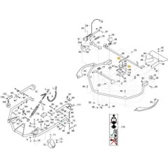 PLATE TRANSFER ROD FM 110-125 (RIC) ORIGINAL STIGA - 387000312/0 | Newgardenstore.eu