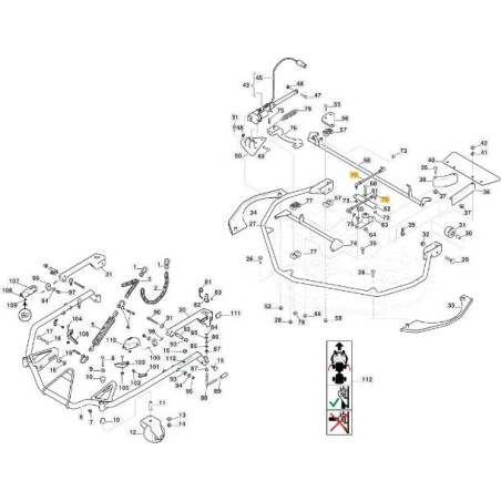 PLATE TRANSFER ROD FM 110-125 (RIC) ORIGINAL STIGA - 387000312/0 | Newgardenstore.eu