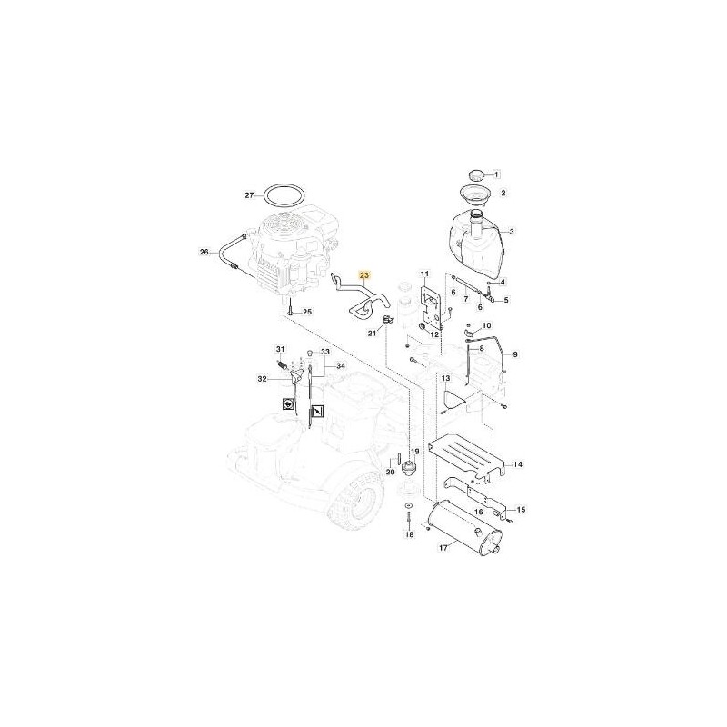 AUSPUFFANSCHLUSS HONDA GCV530 FM ORIGINAL STIGA - 387869549/0